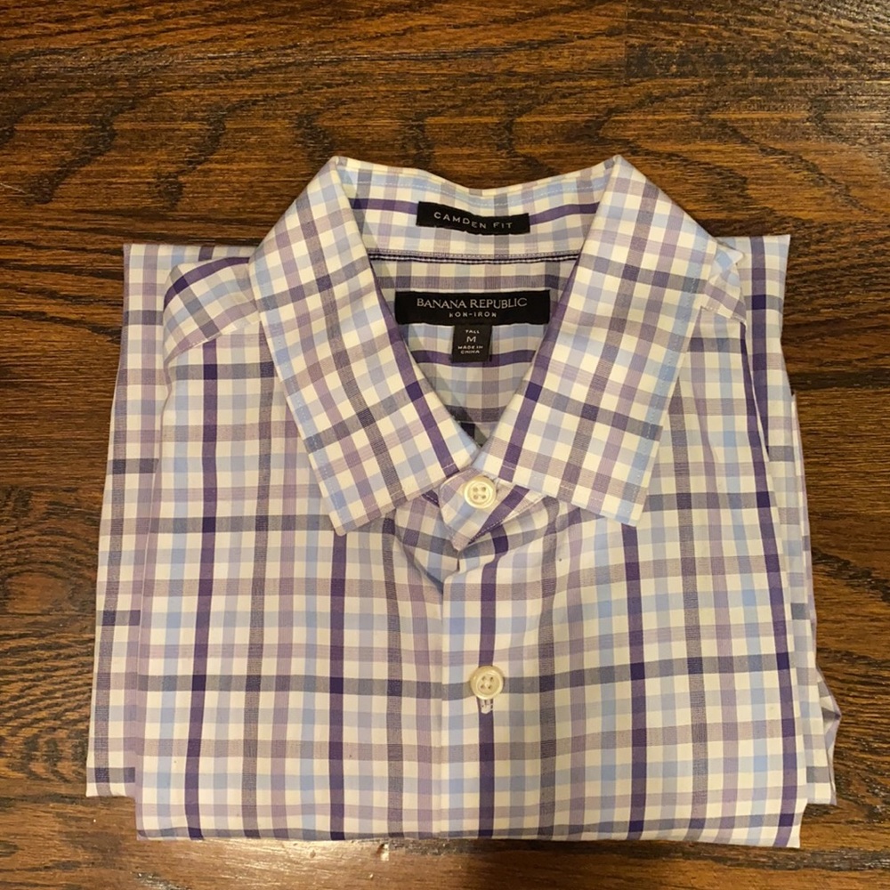 Men’s BR Purple and Blue Check Shirt